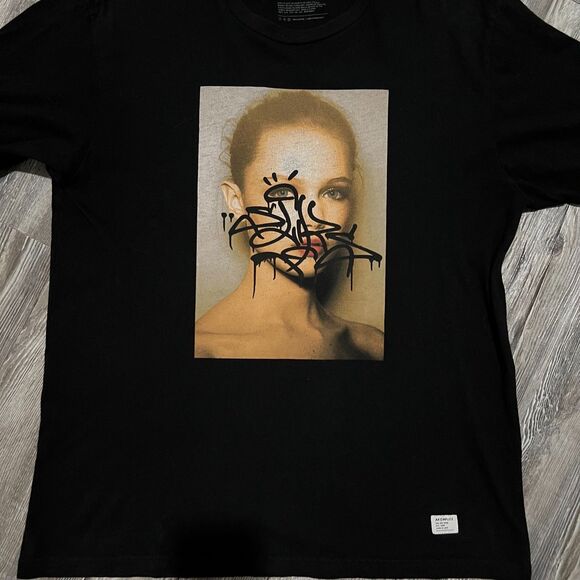 RARE Akomplice 3rd Eye Open Black Shirt L - Picture 4 of 8